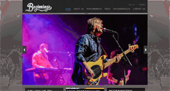 Desktop Screenshot of beginningstributeband.com