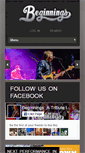 Mobile Screenshot of beginningstributeband.com